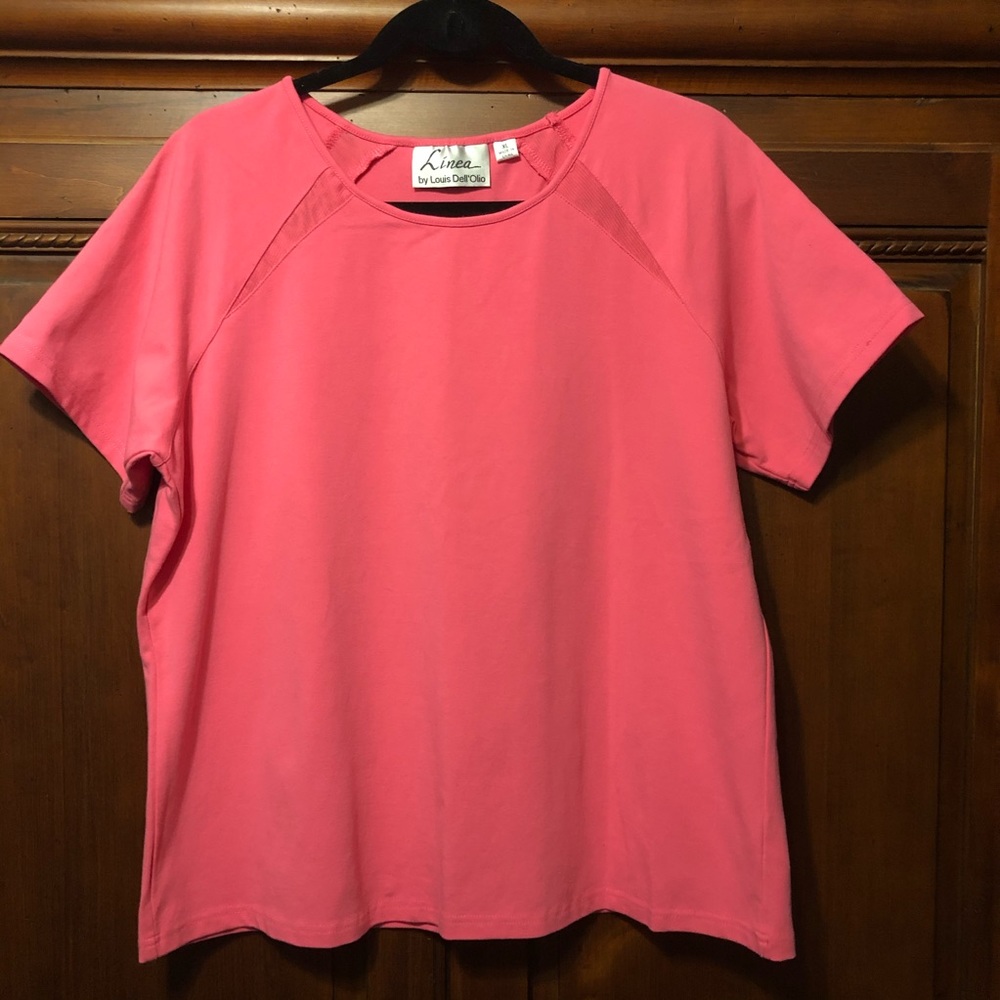 Linea by Louis Dell’Olio Mesh Insert Raglan Tee